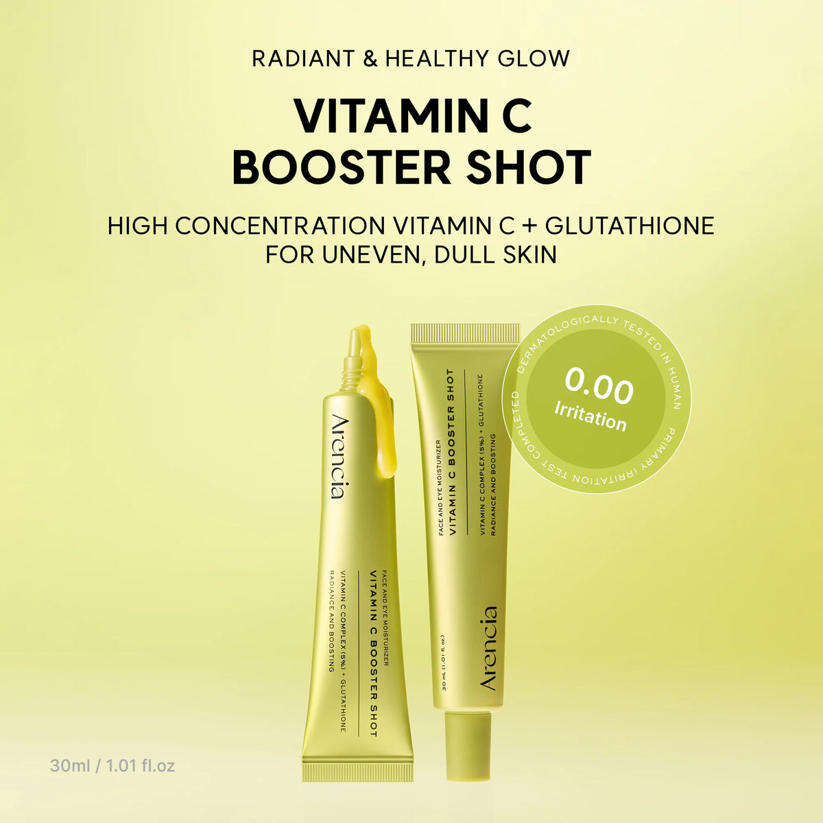 Arencia Booster Vitamina C pura + Glutatión