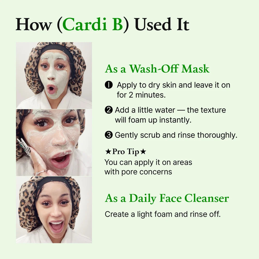 FULLY - Mascarilla y Limpiador de Arcilla Facial Tomate Verde