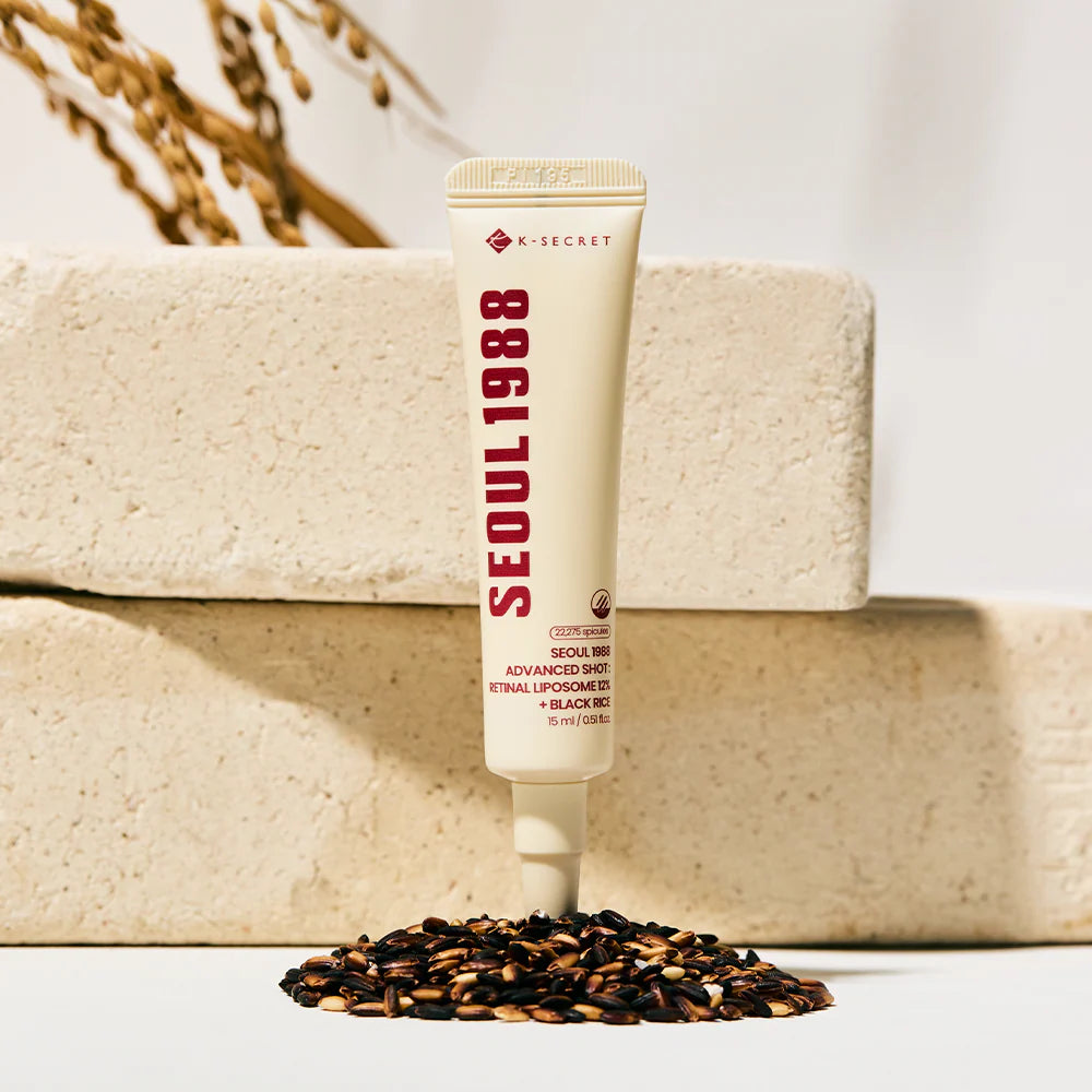 K-SECRET - SEUL 1988 Shot Avanzado: Crema de Liposoma Retinal 12% + Arroz Negro