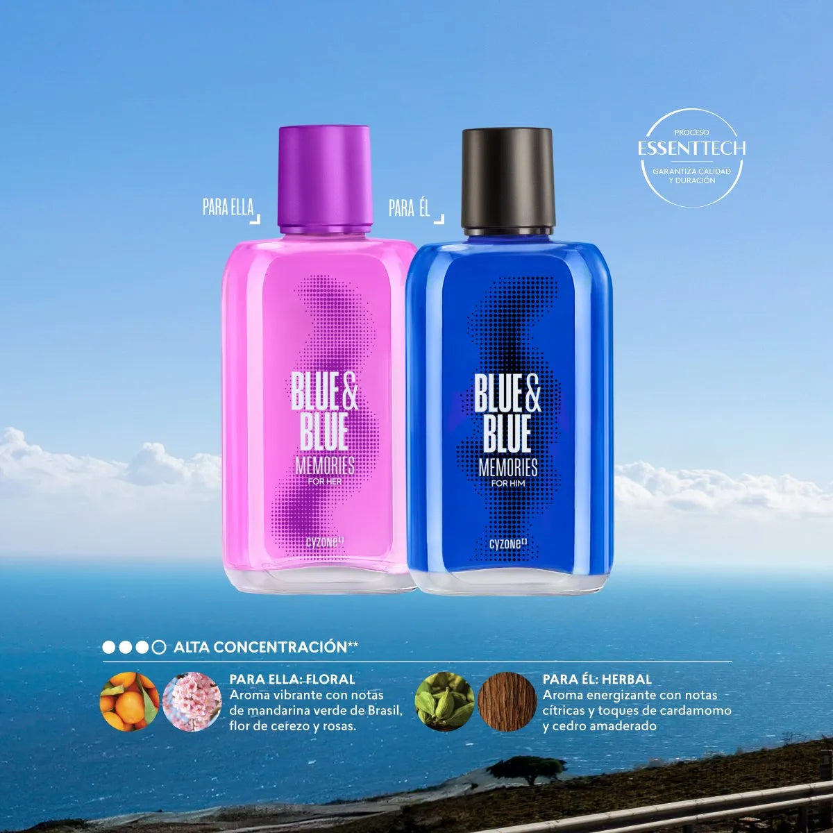 Perfume de hombre Blue & Blue Memories 90 ml