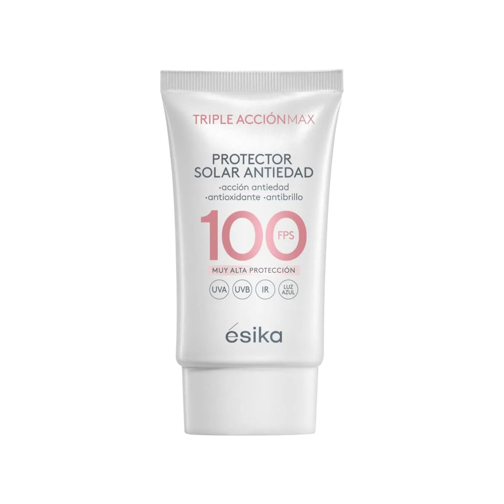 Protector Solar Facial Antiedad FPS 100 Triple Acción Max Esika