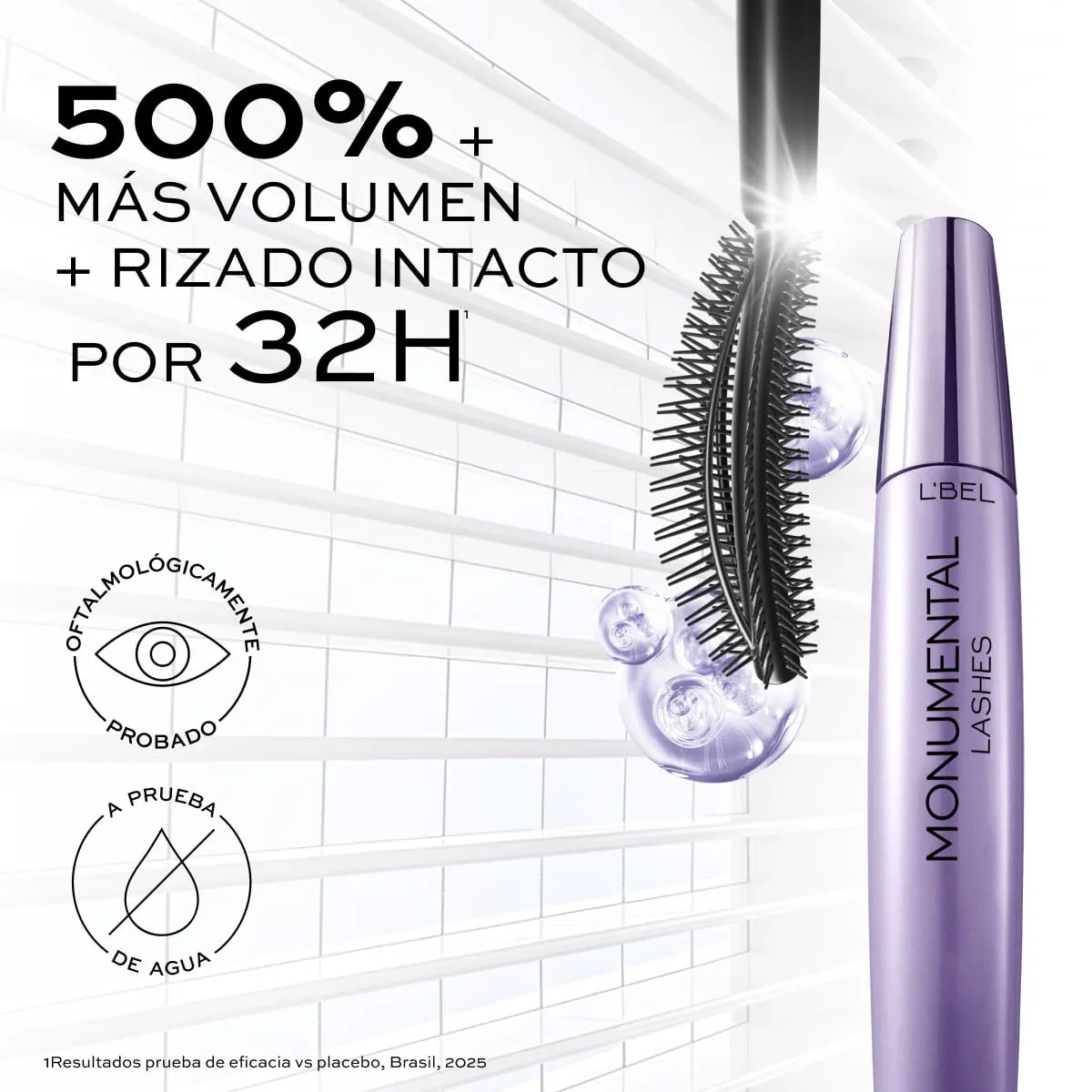 Máscara de pestañas efecto volumen Monumental Lashes LBEL