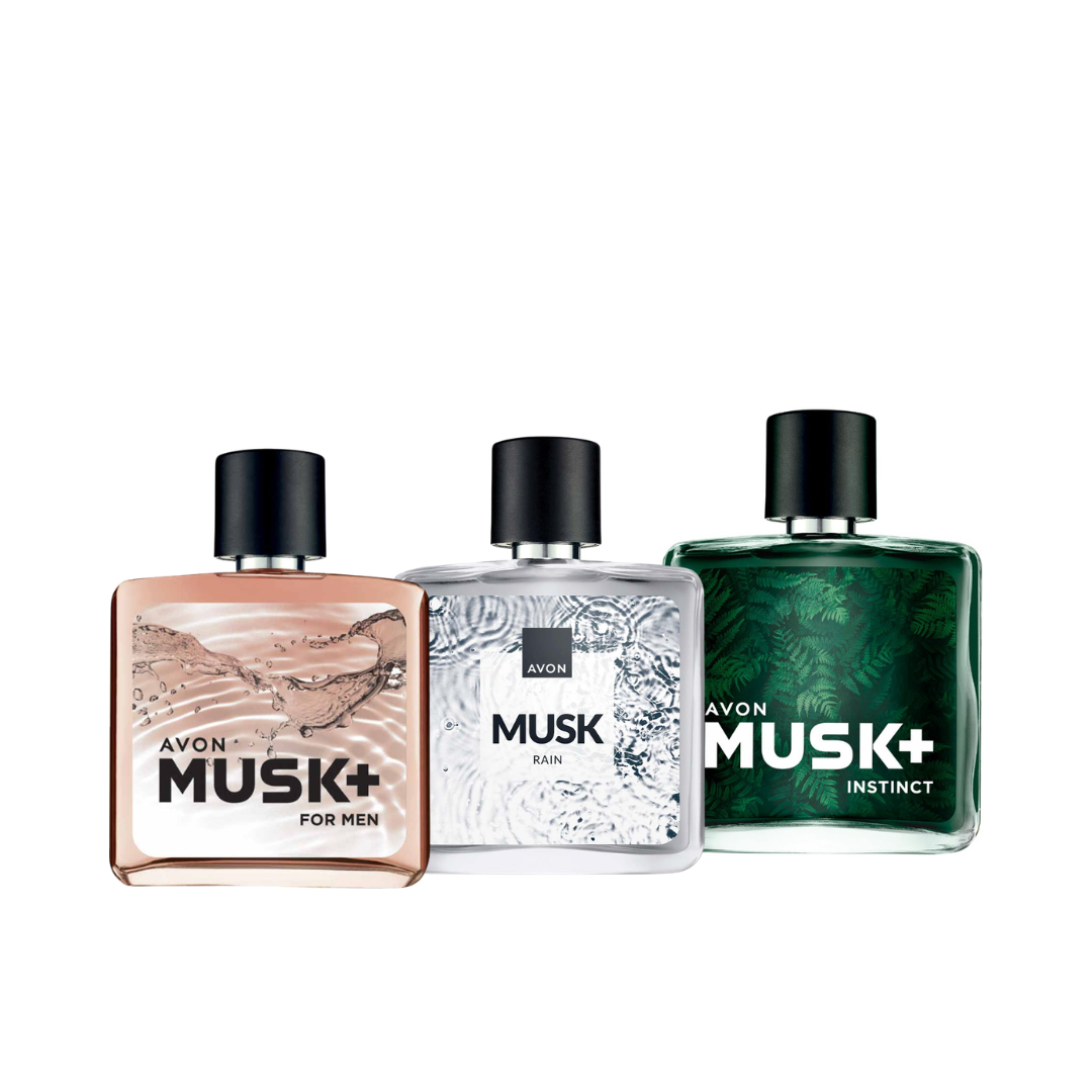 Set x3 Musk Clásico + Rain + Instinct