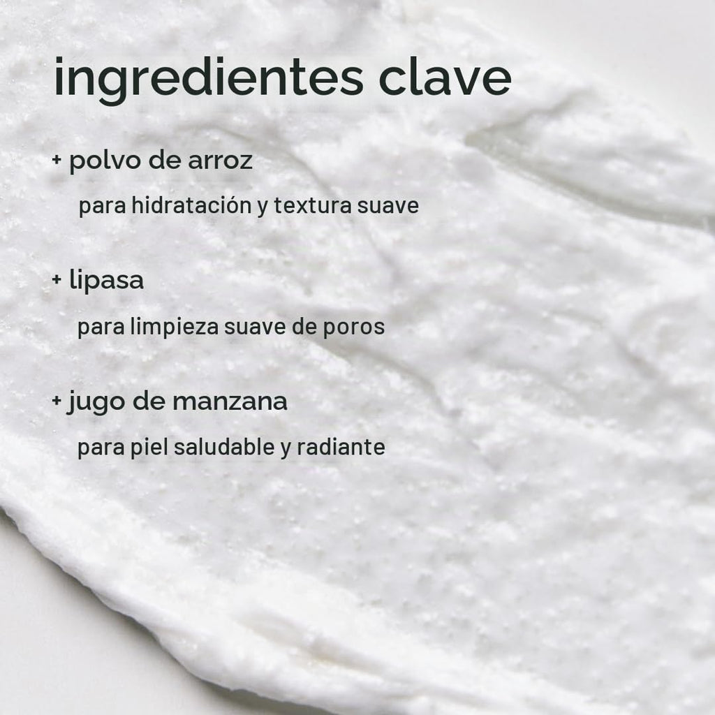 GLOW Limpiador espumoso con enzimas y arroz