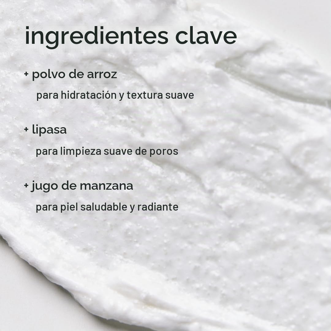 GLOW Limpiador espumoso con enzimas y arroz