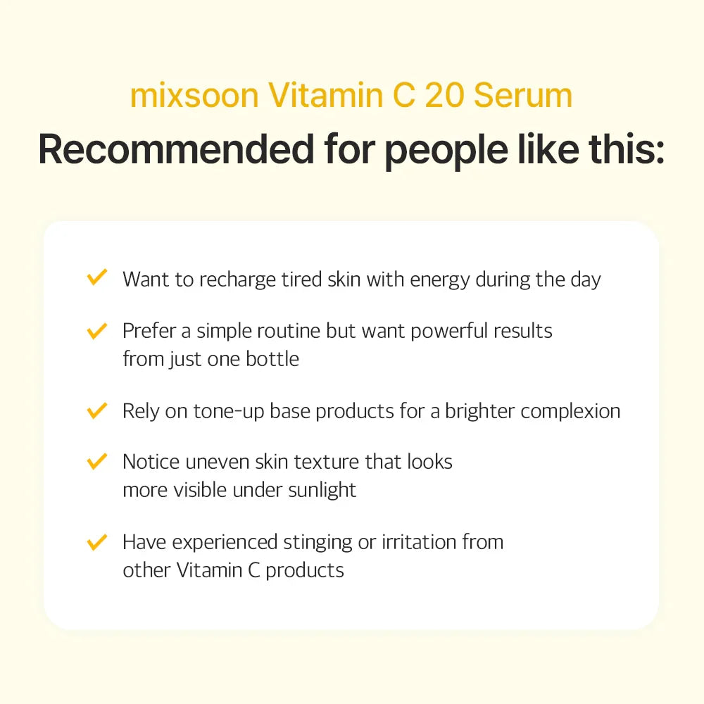 Mixsoon Sérum de Vitamina C 20