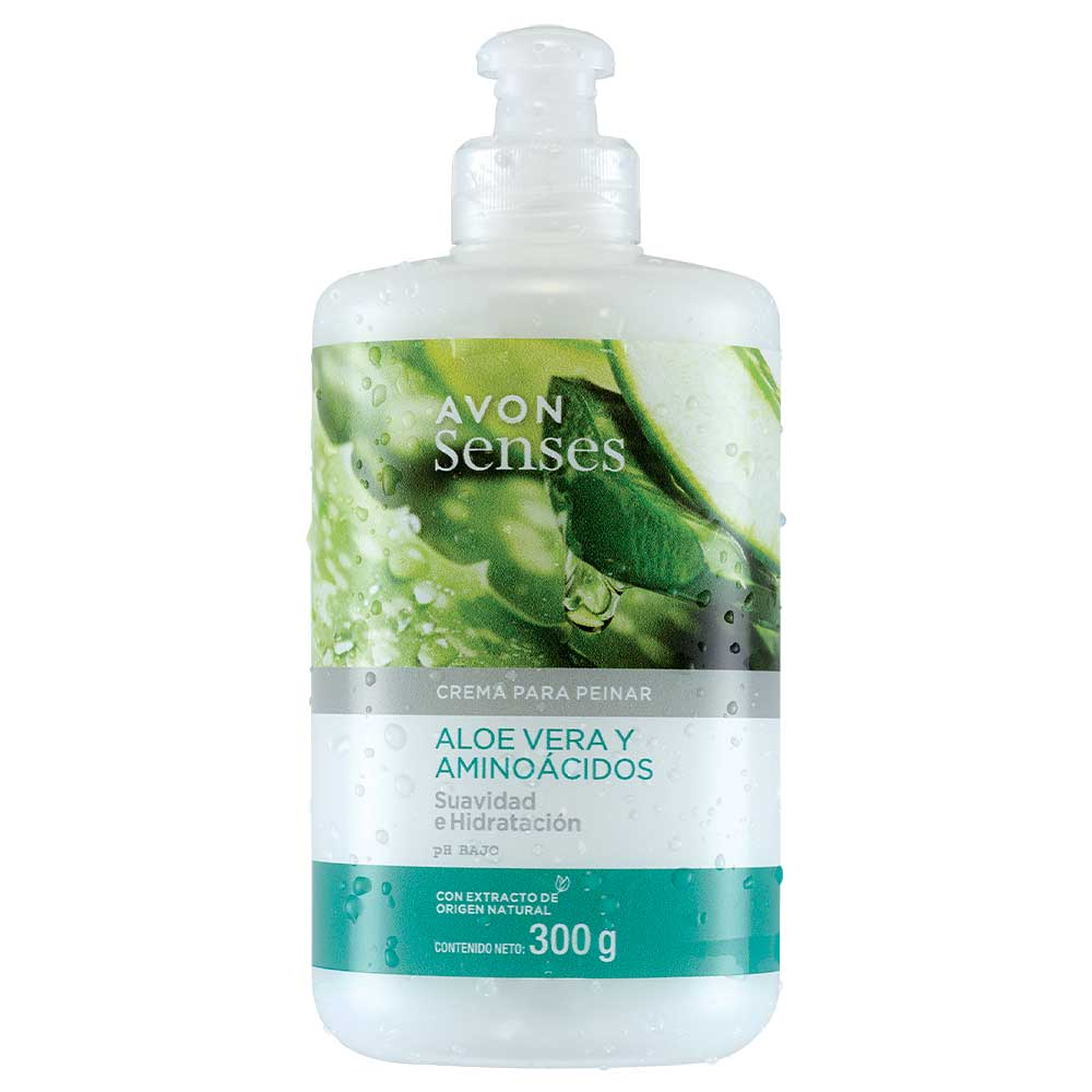 Avon Senses Crema Para Peinar Aloe Vera y Aminoácidos 300 g