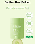 FRUDIA - Protector Solar en barra acabado mate control de la sebo