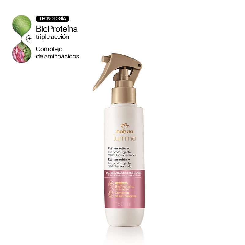 Lumina Spray de aminoácidos pre-secado restauración y lisos prolongados 150 ml