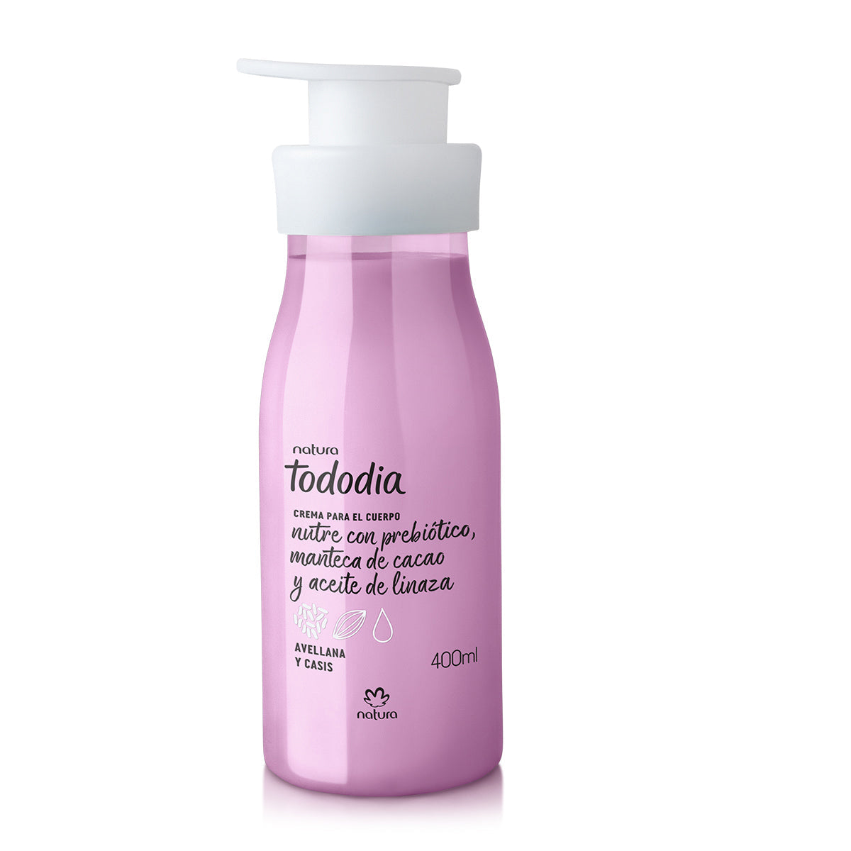 Hidratante corporal avellana y casis 400 ml Tododia