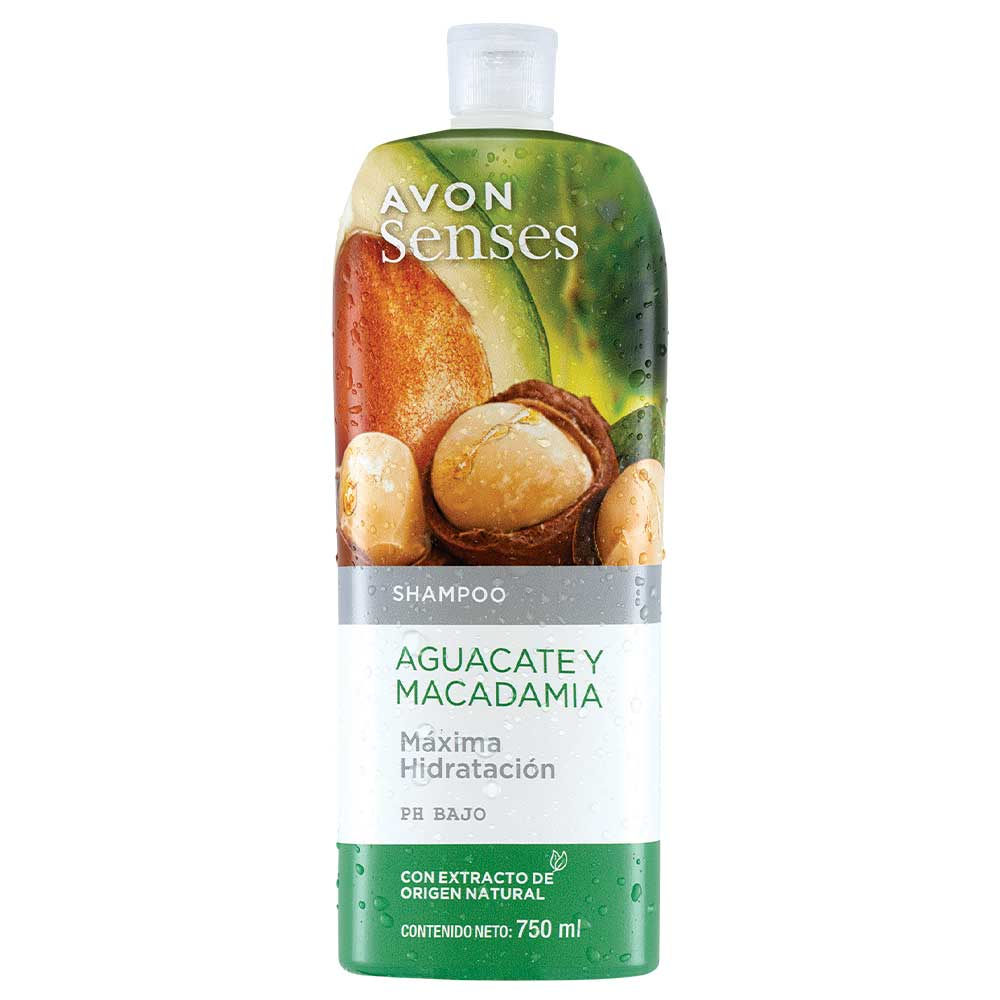 Avon Senses Shampoo Palta y Macadamia 750 ml