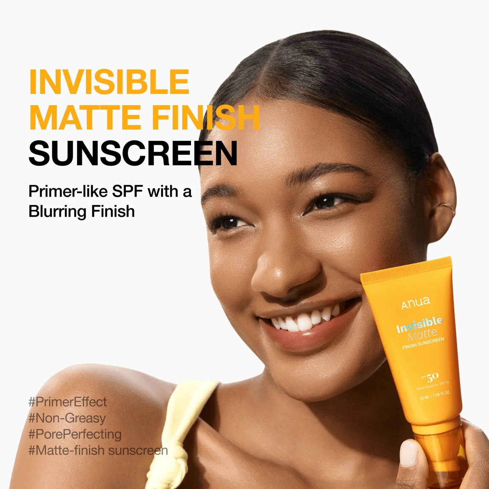 Anua Protector solar invisible con acabado mate
