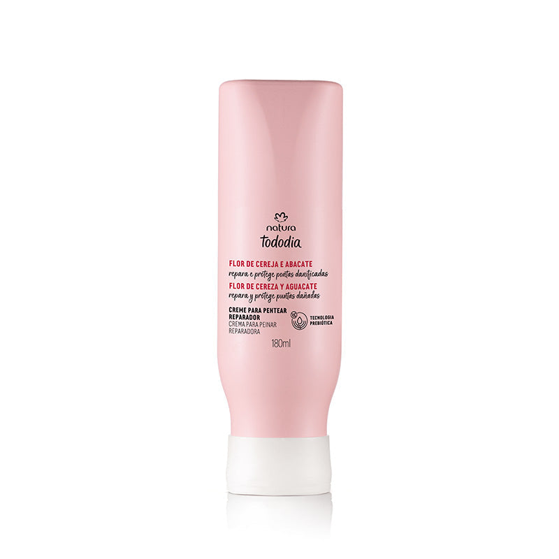 Tododia Crema para peinar reparadora Flor de Cereza y Aguacate 180 ml