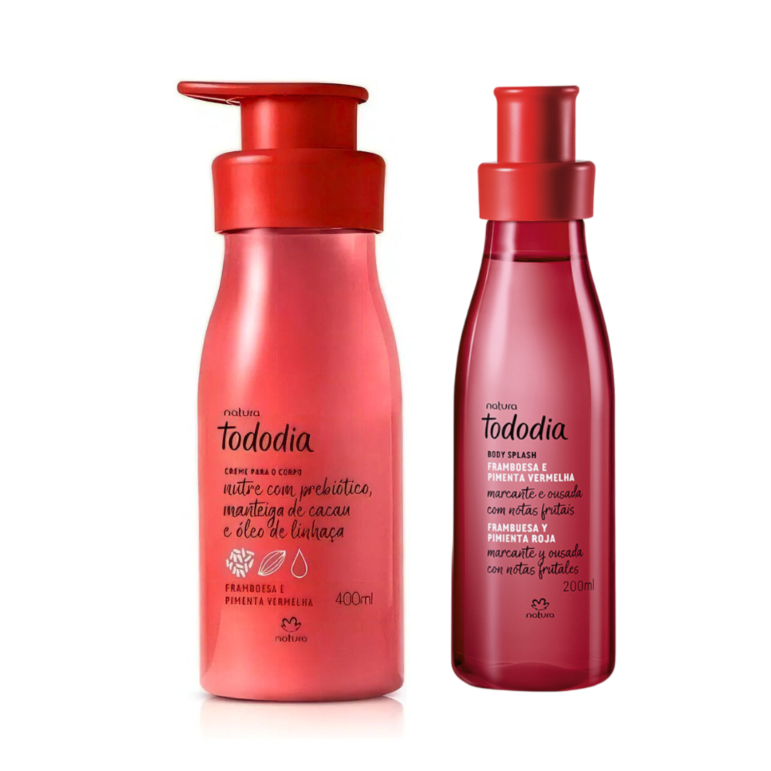 Rutina Tododia Frambuesa y Pimienta Roja Hidratante + Splash corporal