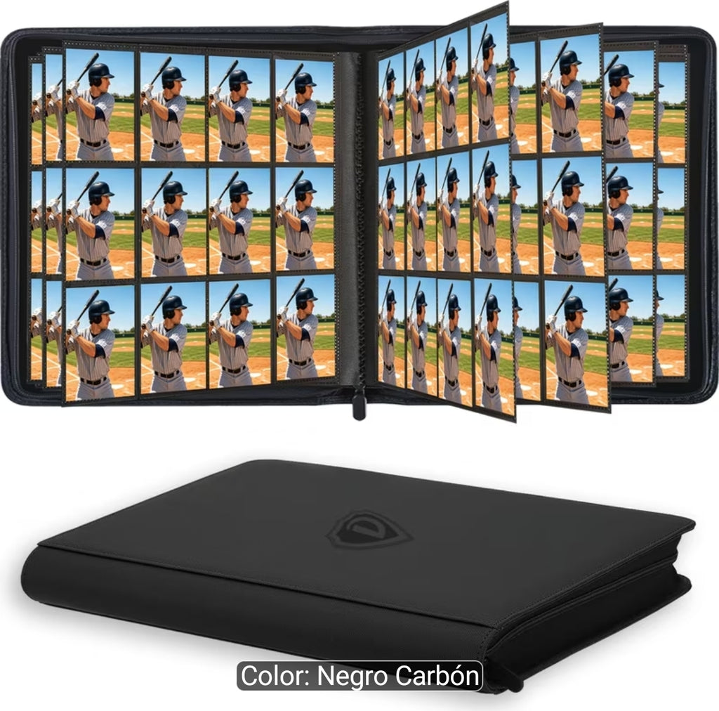 Binder Standar 4x3, con cierre y para 768 cartas.