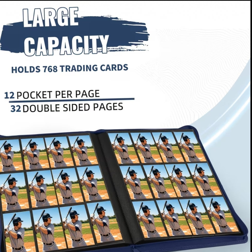 Binder Standar 4x3, con cierre y para 768 cartas.